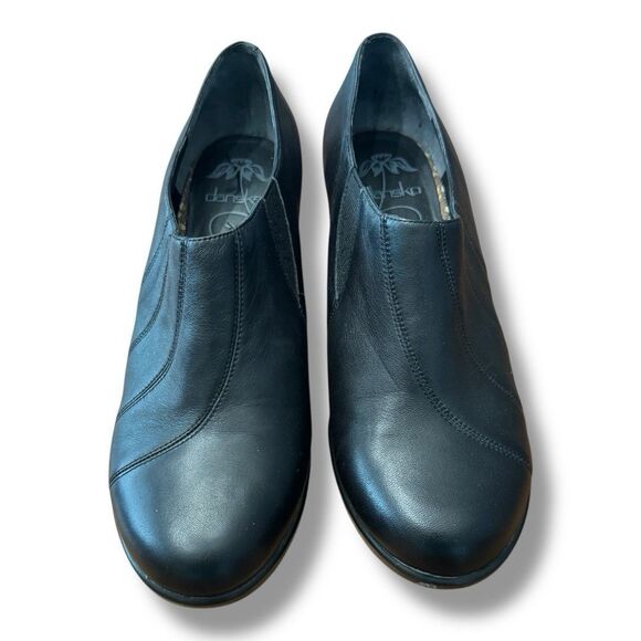 Dansko Bennett Ankle Boot Booties Heels Black Leather Women Sz EUR 41 / US 8.5 - Picture 3 of 9